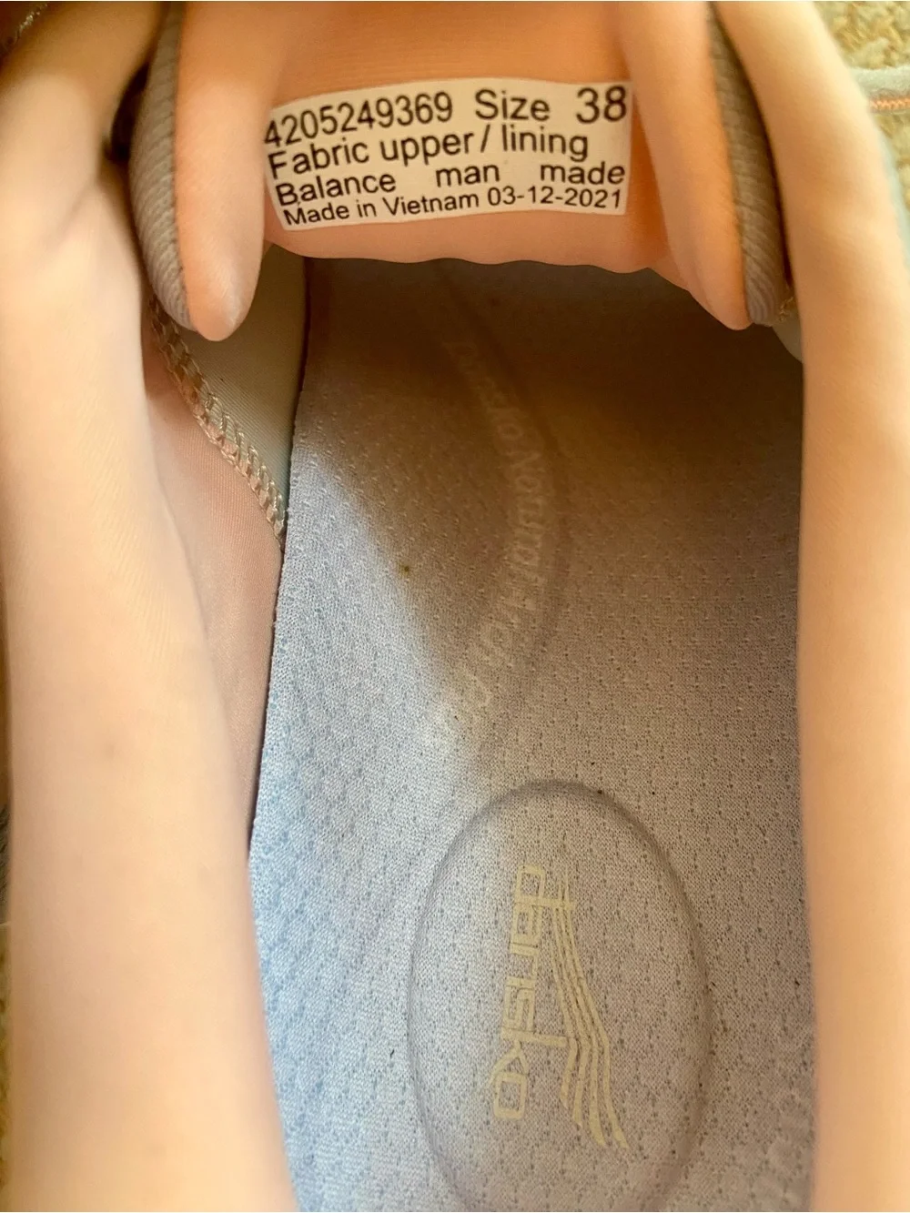 Dansko shoes color walking